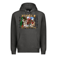 Charcoal Heather jingle all the way Premium Hoodie - CowGirlArtShop