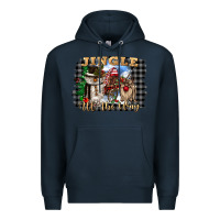 Navy jingle all the way Premium Hoodie - CowGirlArtShop