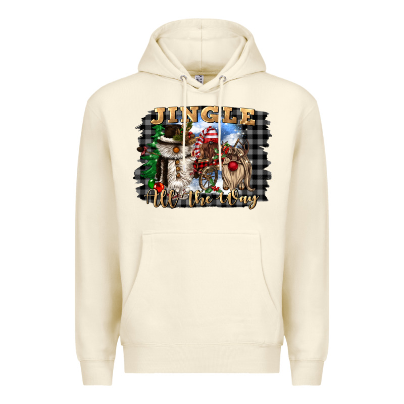 Jingle All The Way Premium Hoodie by CowGirlArtShop | Teevron