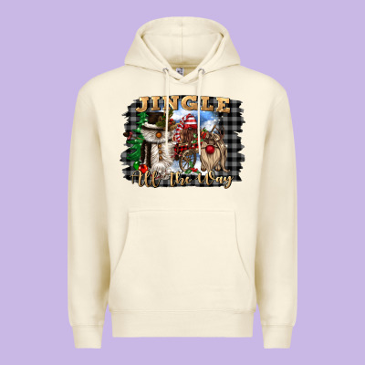 Jingle All The Way Premium Hoodie Designed By Cowgirlartshop