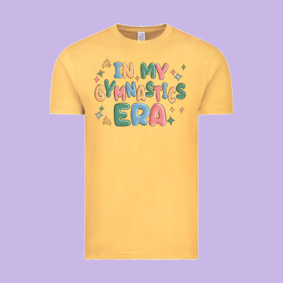 In My Gymnastics Era Vintage Tee Designed By Maliassmallbusiness
