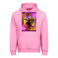 Fuchsia Pink witchy cat Urban Hoodie - BundleAndBundleShop