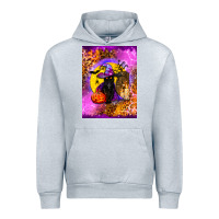 Heather Grey witchy cat Urban Hoodie - BundleAndBundleShop