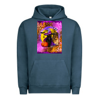 Pigment Midnight Navy witchy cat Urban Hoodie - BundleAndBundleShop