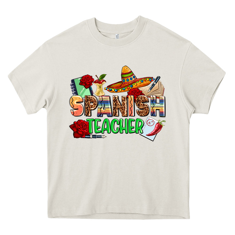 Spanish Teacher Heavy Core Tee by AdoDesignShop | Teevron