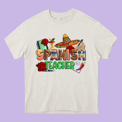 Spanish Teacher Heavy Core Tee Designed By Adodesignshop
