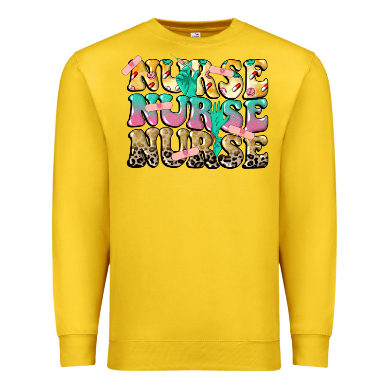 Nurse Nurse Nurse Premium Sweatshirt by CowGirlArtShop | Teevron
