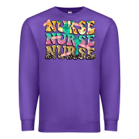 Purple Nurse Nurse Nurse Premium Sweatshirt - CowGirlArtShop