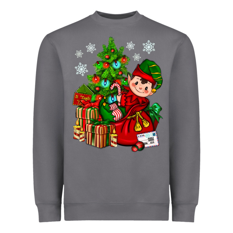 Santa's Elf Christmas Heavyweight Sweatshirt by BundleAndBundleShop | Teevron
