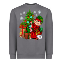 Storm Santa's Elf Christmas Heavyweight Sweatshirt - BundleAndBundleShop