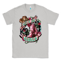 Moon Dust lets go girls cowboy boots cowgirl Classic Tee - NancyCooperArtShop