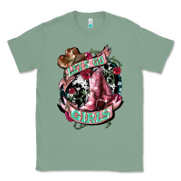 Sage lets go girls cowboy boots cowgirl Classic Tee - NancyCooperArtShop