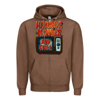 Chestnut Horror Movies and Chill Zipper Hoodie - texasbilliewilder