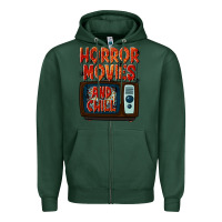 Sports Green Horror Movies and Chill Zipper Hoodie - texasbilliewilder