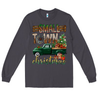 Smoke Small Town Christmas With Truck Long Sleeve Tee - BundleAndBundleShop