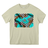 Mossy race day turquoise background Heavy Core Tee - AdoDesignShop