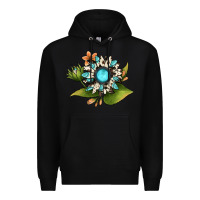 Black gemstone sunflower Premium Hoodie - JahusDesignShop