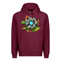 Burgundy gemstone sunflower Premium Hoodie - JahusDesignShop