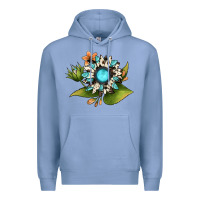 Colony Blue gemstone sunflower Premium Hoodie - JahusDesignShop