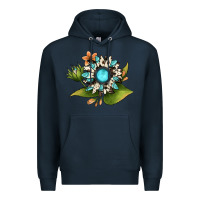 Navy gemstone sunflower Premium Hoodie - JahusDesignShop