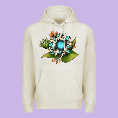 Gemstone Sunflower Premium Hoodie Designed By Jahusdesignshop