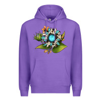 Purple gemstone sunflower Premium Hoodie - JahusDesignShop