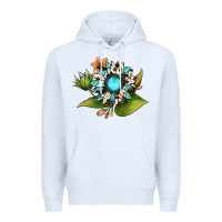 White gemstone sunflower Premium Hoodie - JahusDesignShop