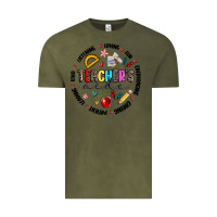 Vintage Olive teachers aide Vintage Tee - MaliasSmallBusiness