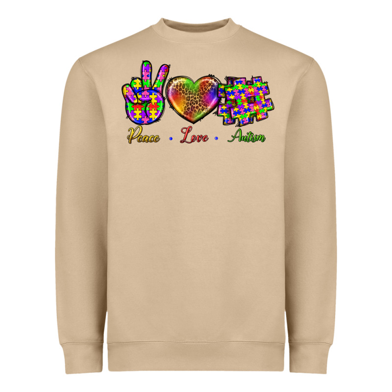 Peace Love Autism Heavyweight Sweatshirt by BundleAndBundleShop | Teevron