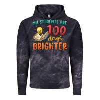 Cloud Black my students 100 days brighter Vintage Hoodie - MaliasSmallBusiness