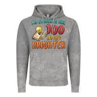 Cloud Rock my students 100 days brighter Vintage Hoodie - MaliasSmallBusiness