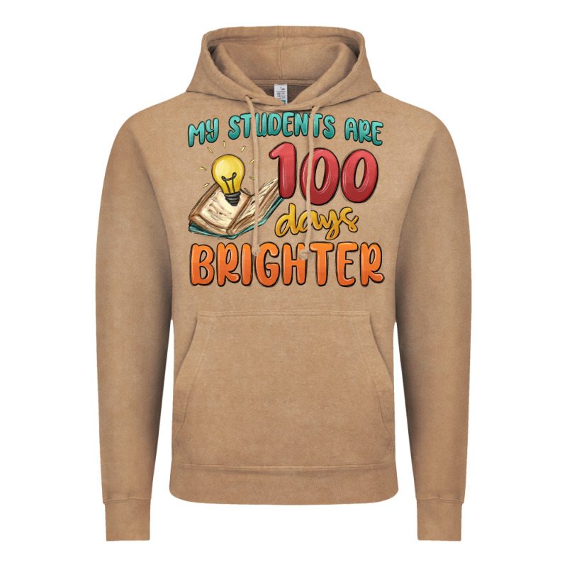 My Students 100 Days Brighter Vintage Hoodie by MaliasSmallBusiness | Teevron