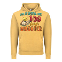 Vintage Mustard my students 100 days brighter Vintage Hoodie - MaliasSmallBusiness