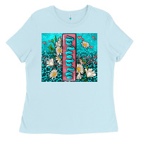 Baby Blue turquoise leopard mama Ladies Tee - AdoDesignShop