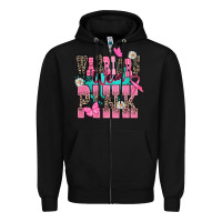 Black warriors wear pink Zipper Hoodie - NancyCooperArtShop