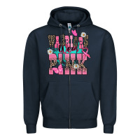 Navy warriors wear pink Zipper Hoodie - NancyCooperArtShop