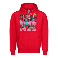 Red warriors wear pink Zipper Hoodie - NancyCooperArtShop