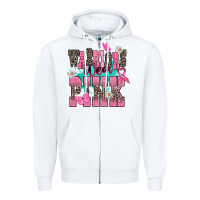 White warriors wear pink Zipper Hoodie - NancyCooperArtShop