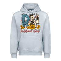 Heather Grey rn registered nurse Urban Hoodie - FaDigitalArtStudio