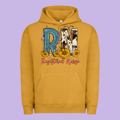 Rn Registered Nurse Urban Hoodie Designed By Fadigitalartstudio
