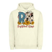 Pigment Pistachio rn registered nurse Urban Hoodie - FaDigitalArtStudio