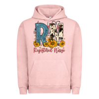Pigment Salmon rn registered nurse Urban Hoodie - FaDigitalArtStudio