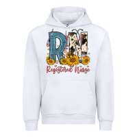 White rn registered nurse Urban Hoodie - FaDigitalArtStudio