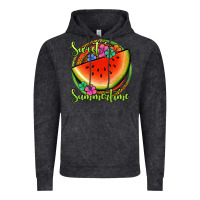 Vintage Black sweet summertime watermelon Vintage Hoodie - Jasminsmagicworld