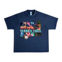 Navy small businesses summer vibe Urban Heavy Tee - NancyCooperArtShop