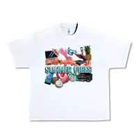 White small businesses summer vibe Urban Heavy Tee - NancyCooperArtShop