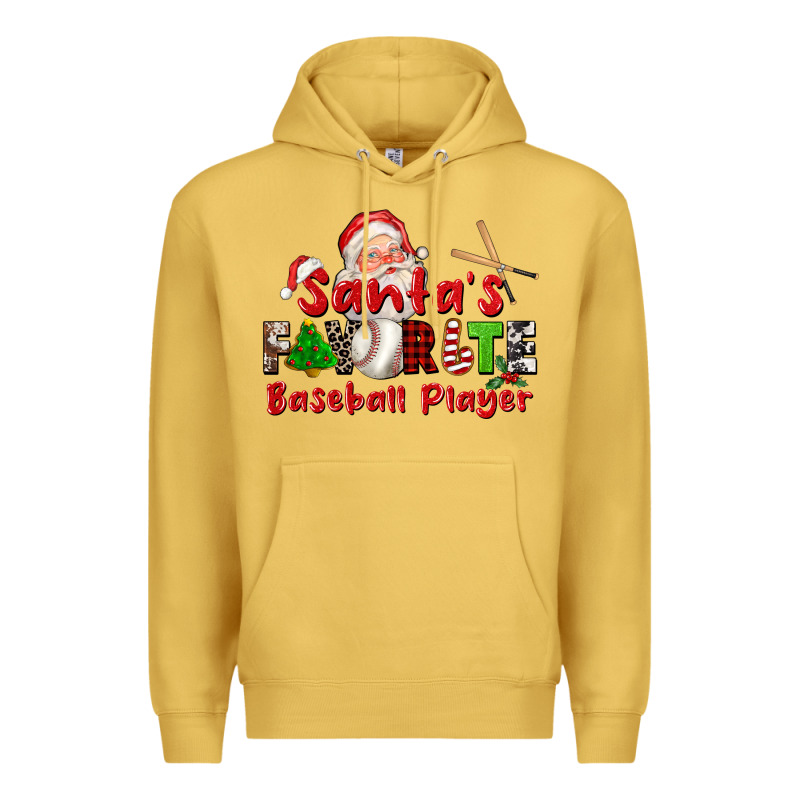 Santas Favorite Baseball Player Premium Hoodie by CowGirlArtShop | Teevron