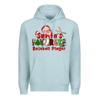 Blue Mist santas favorite baseball player Premium Hoodie - CowGirlArtShop