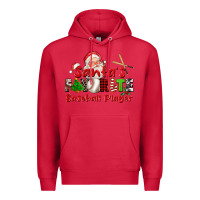 Cardinal santas favorite baseball player Premium Hoodie - CowGirlArtShop