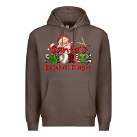 Coffee santas favorite baseball player Premium Hoodie - CowGirlArtShop
